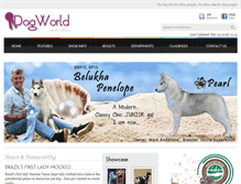 Tablet Screenshot of dogworld.co.za
